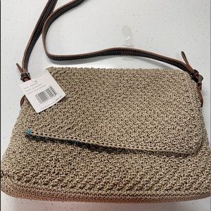 New with tags Liz Claiborne Crochet Crossbody Bag